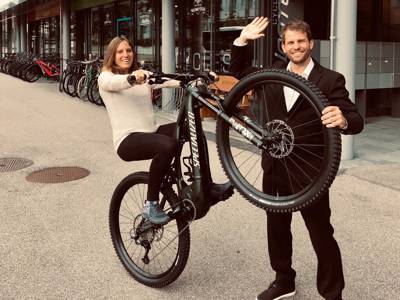 Happy E-Bike customer