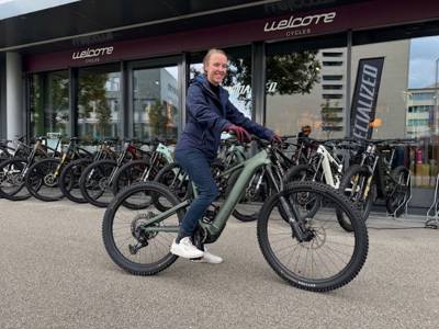 Happy E-Bike customer